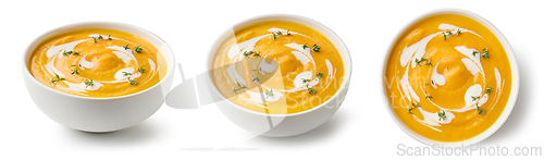 Image of bowl of vegetable cream soup