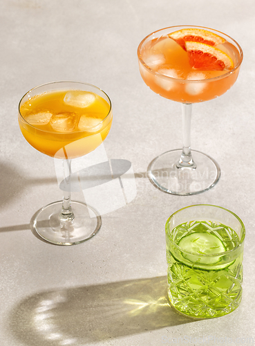 Image of various cocktail glasses