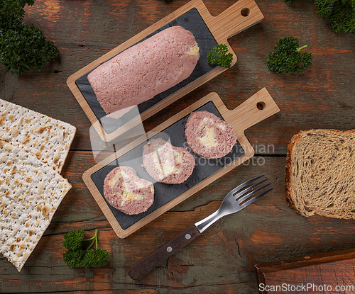 Image of Sliced chopped ham terrine