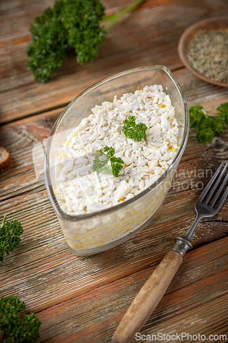 Image of Grated cheese with polenta
