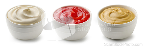Image of bowls of various sauces