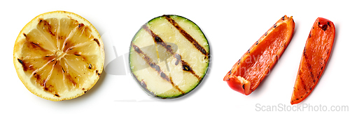 Image of various grilled vegetables