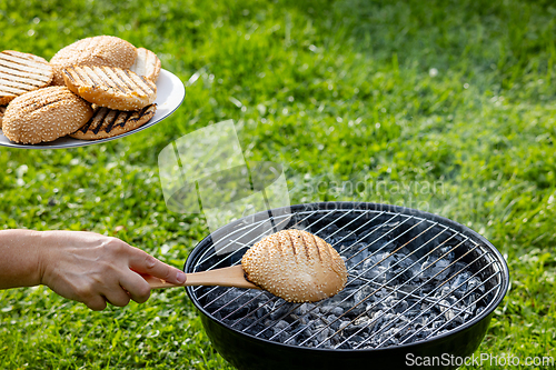 Image of grilled burger bread