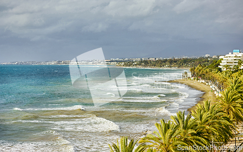 Image of panoramic view of Marbella beach