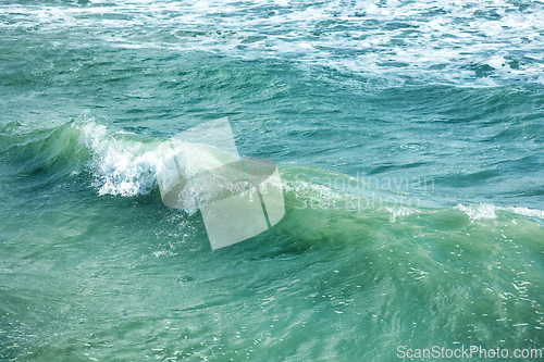 Image of blue ocean wave