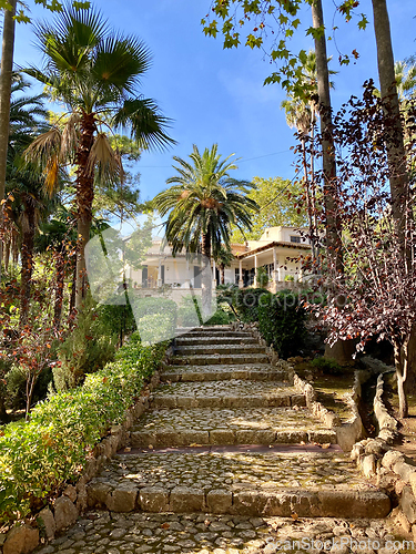Image of beautiful garden in Mallorca