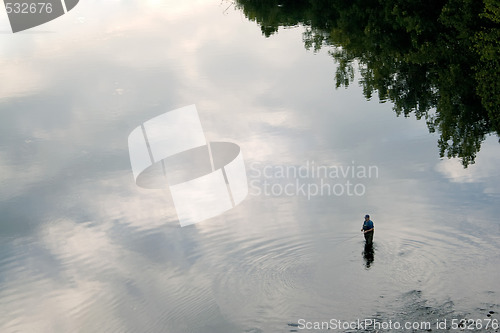 Image of Patient Fly Fisherman