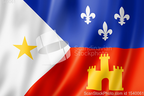 Image of Cajun ethnic flag, America