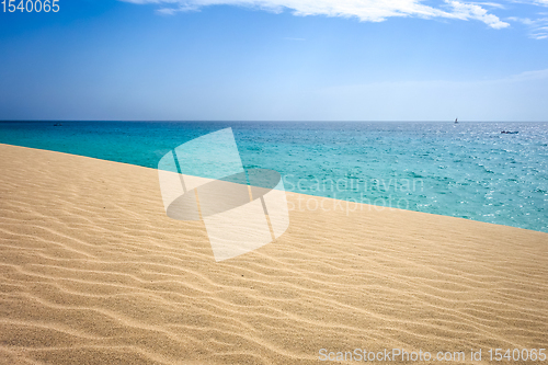 Image of Ponta preta beach and dune in Santa Maria, Sal Island, Cape Verd