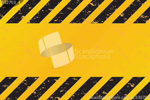 Image of Hazard Stripes Vector