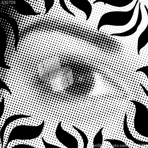 Image of halftone eye