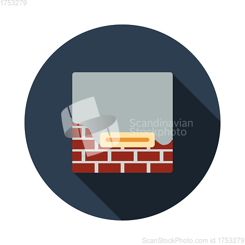 Image of Icon Of Plastered Brick Wall