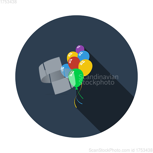 Image of Party Balloons And Stars Icon