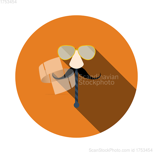 Image of Glasses And Mustache Icon