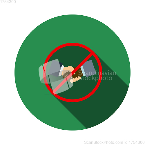 Image of No Hand Shake Icon