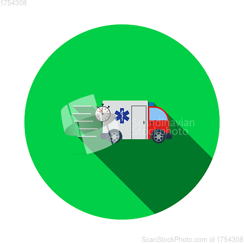 Image of Fast Ambulance Car Icon