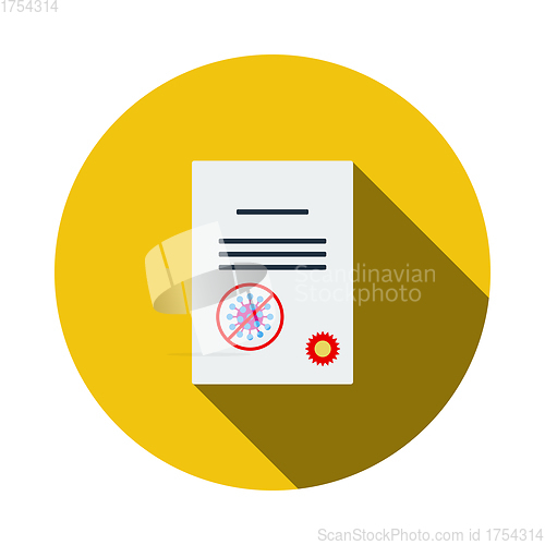 Image of No Coronavirus Certificate Icon