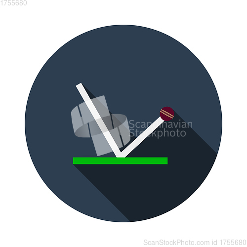 Image of Cricket Ball Trajectory Icon