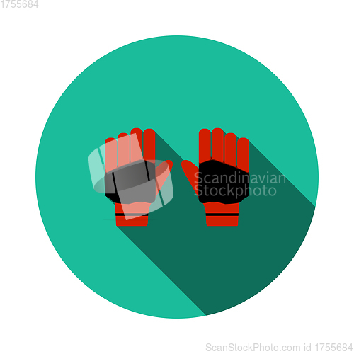 Image of Pair Of Cricket Gloves Icon