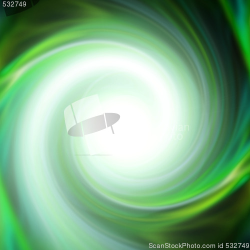 Image of Spinning Green Vortex