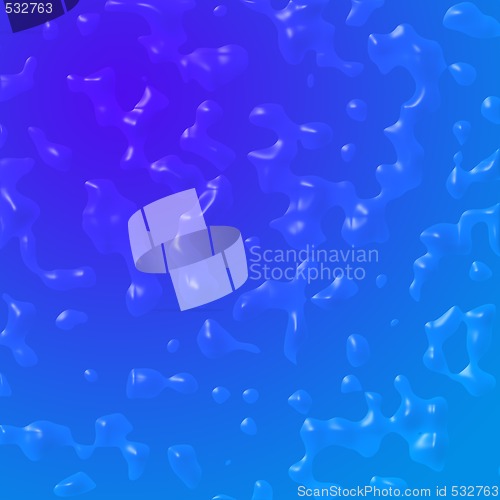 Image of blue water drops