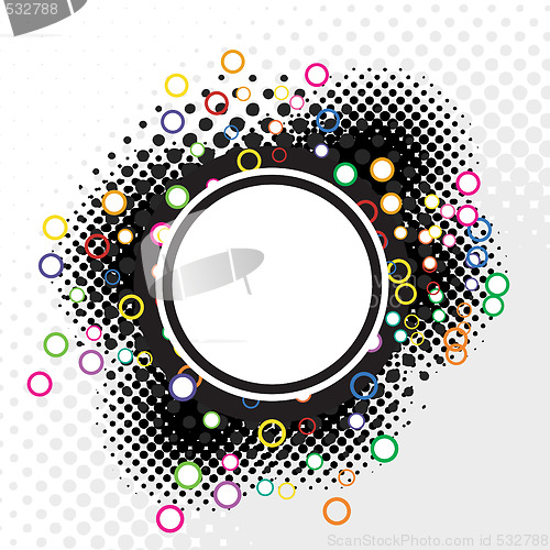 Image of Abstract Halftone Badge