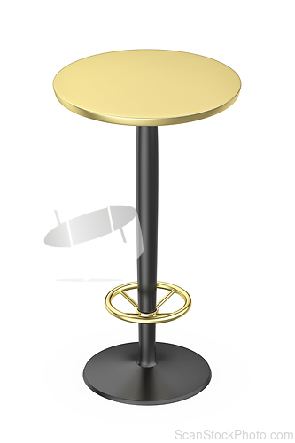 Image of Tall round bar table
