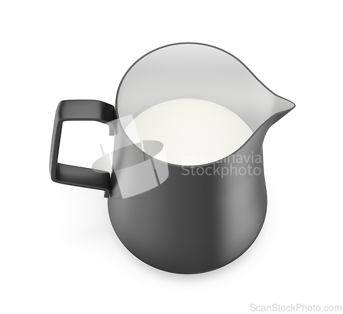 Image of Black milk pitcher