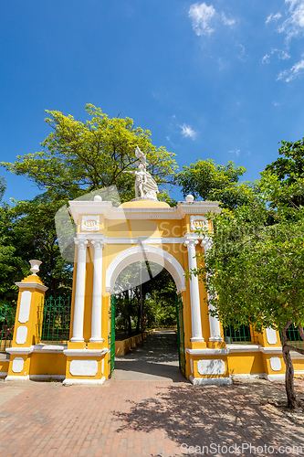 Image of Entrance to Centenario city park, Cartagena de Indias, Colombia