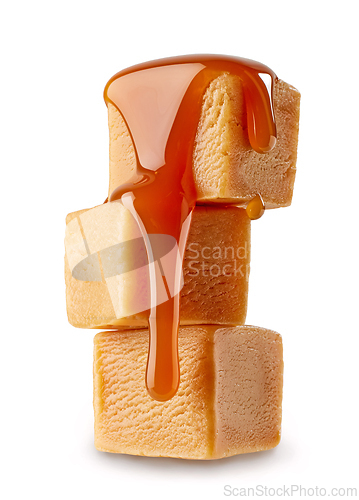 Image of stack of sweet caramel candies