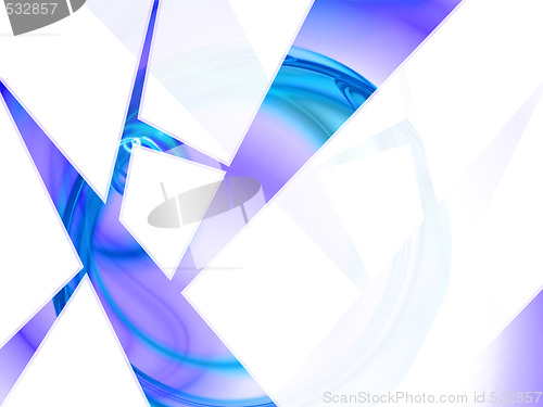 Image of Blue Geometric Layout