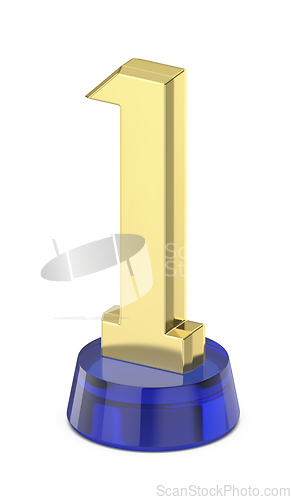 Image of Gold number one trophy