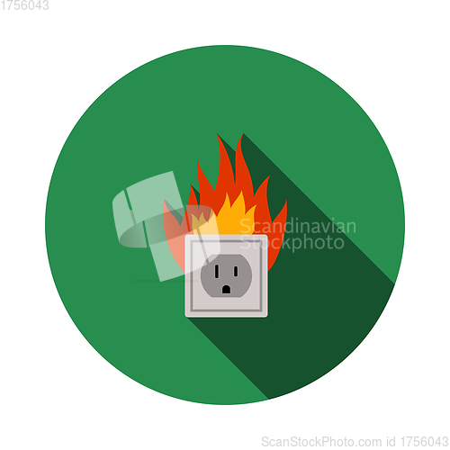 Image of Electric Outlet Fire Icon