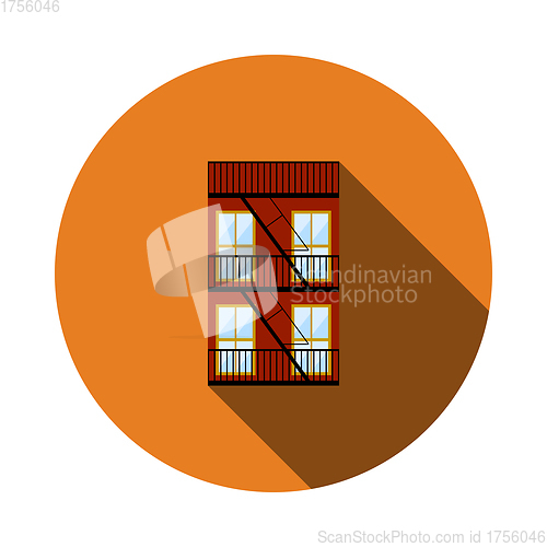 Image of Emergency Fire Ladder Icon