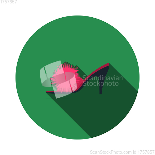 Image of Woman Pom-pom Shoe Icon