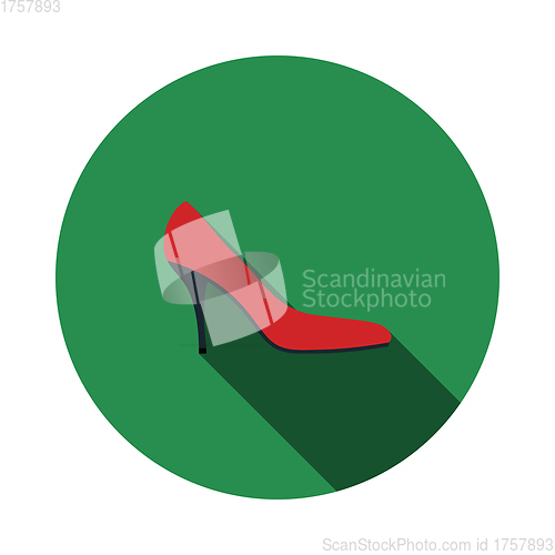 Image of Middle Heel Shoe Icon