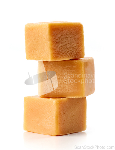 Image of stack of caramel candies