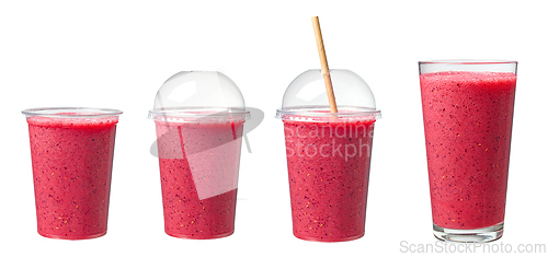 Image of blueberry and raspberry smoothie