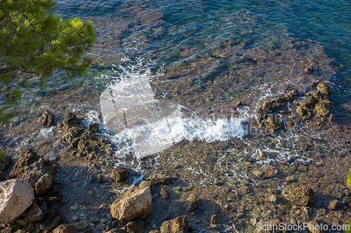 Image of Majorcan landscape with a rocky shore