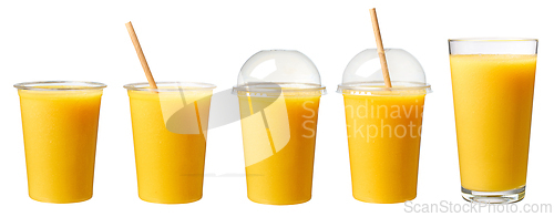 Image of fresh yellow smoothie