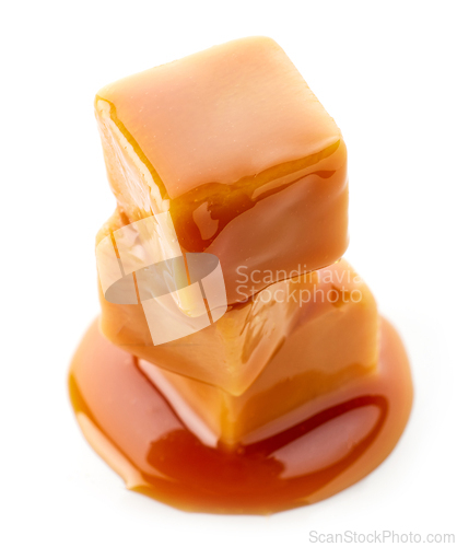 Image of stack of caramel candies