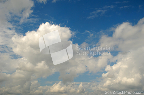 Image of White clouds and blue sky