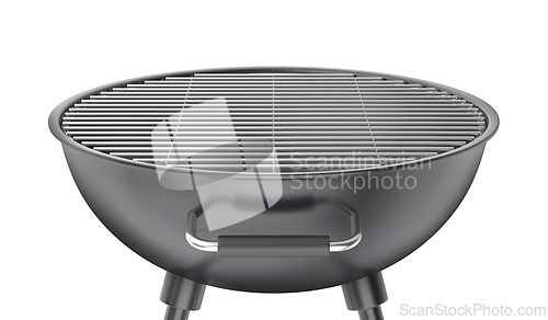 Image of Round charcoal barbecue grill