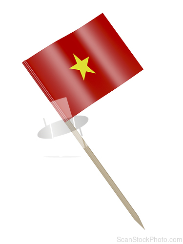 Image of Toothpick with Vietnamese flag