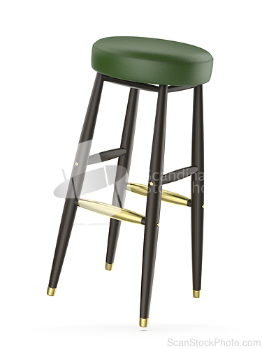Image of Wooden bar stool