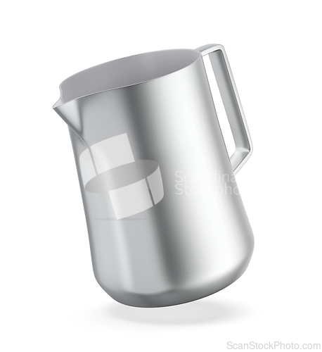Image of Silver milk frothing pitcher