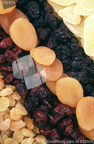 Image of Dried fruits - background