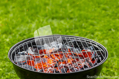 Image of empty charcoal grill