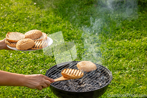 Image of grilled burger bread