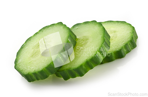 Image of fresh raw cucumber slices